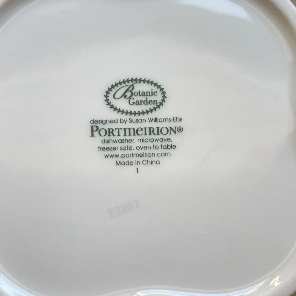 New Portmeirion Botanic Garden Set of 2 Ramekin Dishes Scallop Daisy Mini Bowl